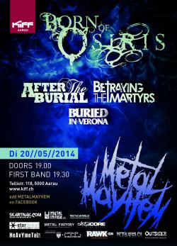 Born Of Osiris, After The Burial, Betraying The Martyrs, Buried in Verona